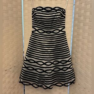 Karen Millen Strapless Striped Dress